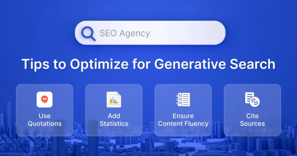 Understand the generative search engine and optimized properly